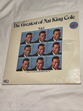 NOS Vintage The Greatest of Nat King Cole Vol. 1 & 2 Mint condition sealed